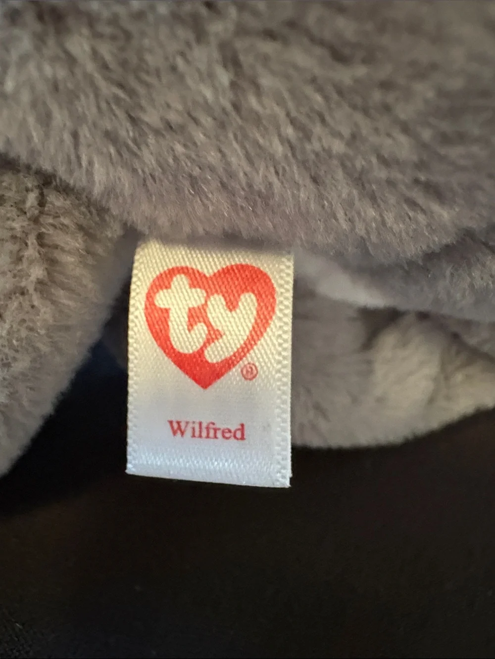 Ty Beanie Bellies Gray Wilfred